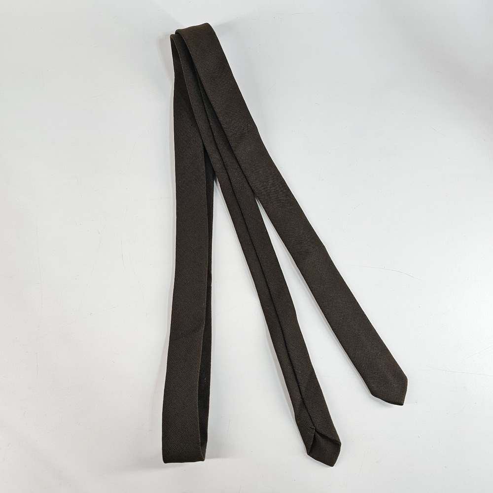 Vtg 50's 60's Ernst Skinny Tie 1" Inch Rockabilly Swing Wool Dacron USA Solid